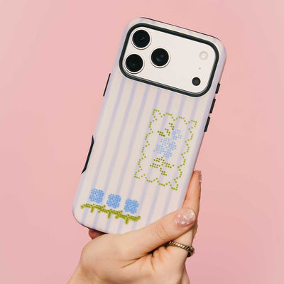 Patchwork Blue Printed Phone Cases iPhone 17 / Armoured by Kayla Carr - The Dairy