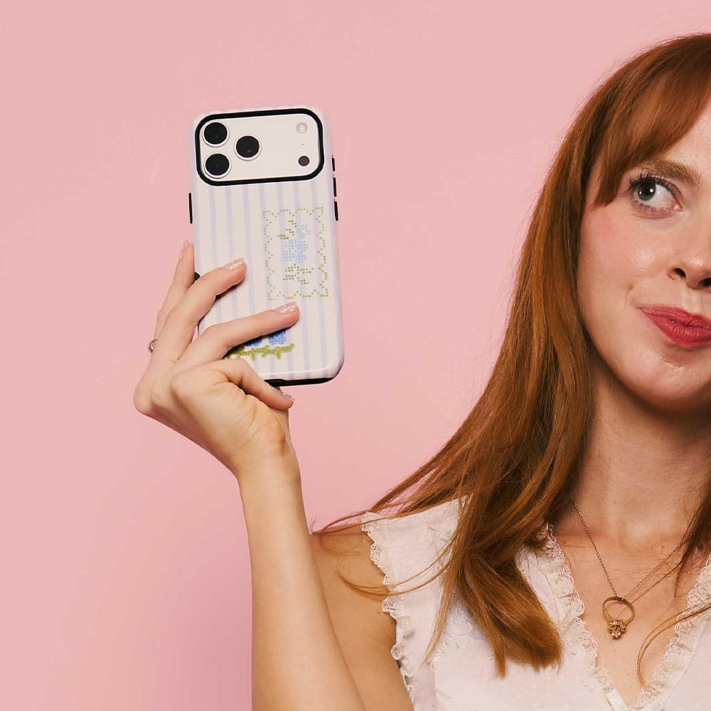 Patchwork Blue Printed Phone Cases by Kayla Carr - The Dairy