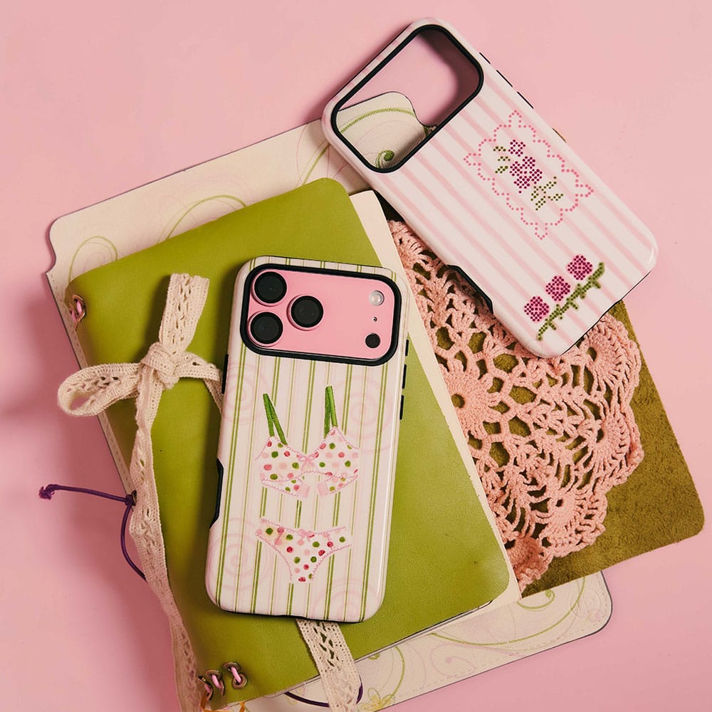 Patchwork Pink Printed Phone Cases by Kayla Carr - The Dairy
