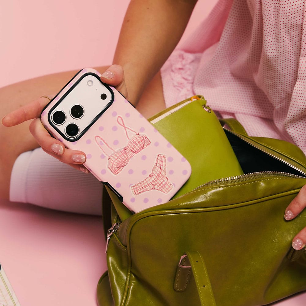 Vintage Gingham Printed Phone Cases by Kayla Carr - The Dairy