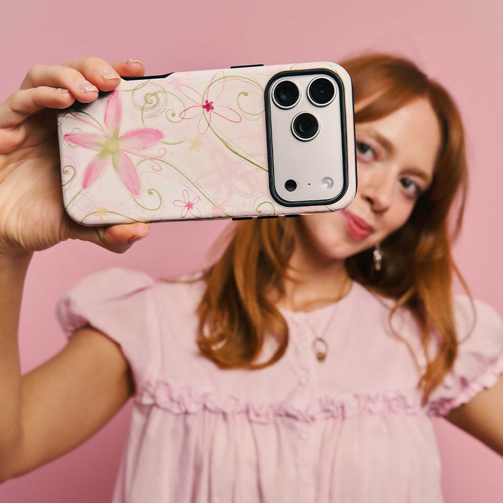 Swirl Pink Printed Phone Cases by Kayla Carr - The Dairy