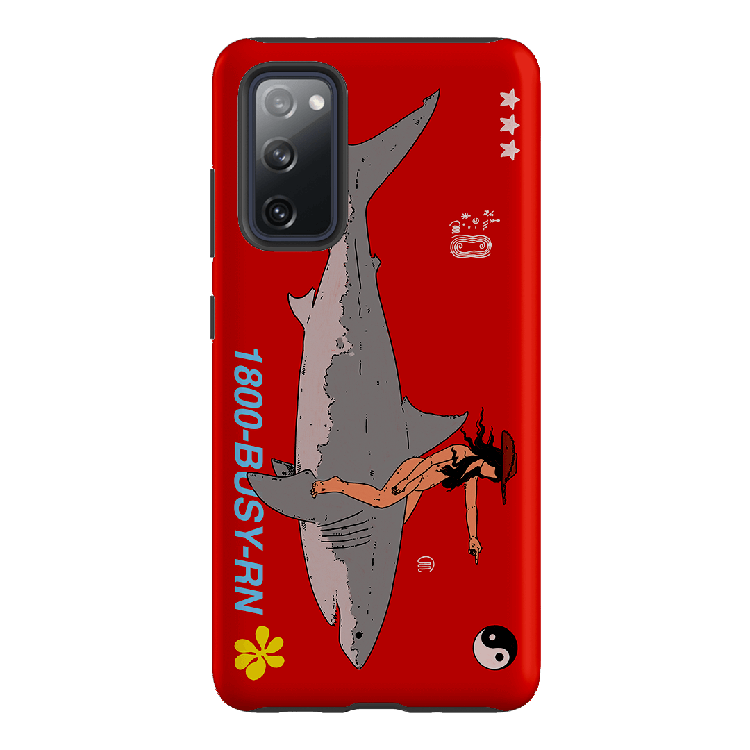 1800-Busy Rn in Red Printed Phone Cases Samsung Galaxy S20 FE / Armoured by Easty Beasty - The Dairy