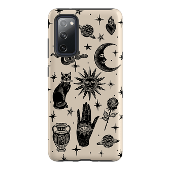 Astro Flash Beige Printed Phone Cases Samsung Galaxy S20 FE / Armoured by Veronica Tucker - The Dairy
