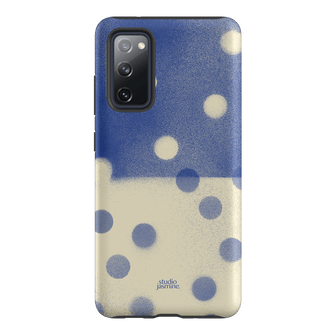 Bleu Polka Dot Printed Phone Cases Samsung Galaxy S20 FE / Armoured by Jasmine Dowling - The Dairy