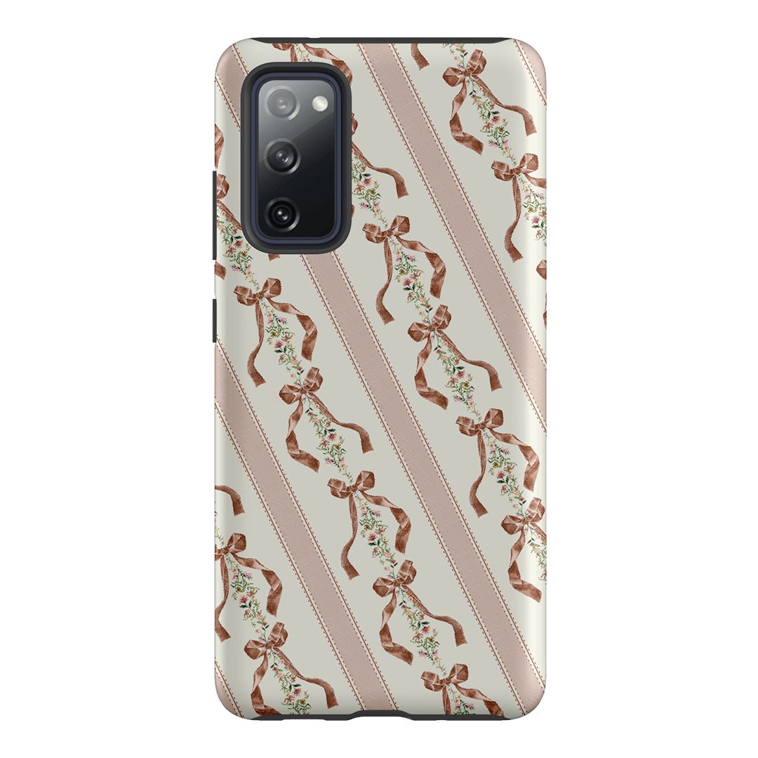 Bow Stripe Printed Phone Cases Samsung Galaxy S20 FE / Armoured by Veronica Tucker - The Dairy