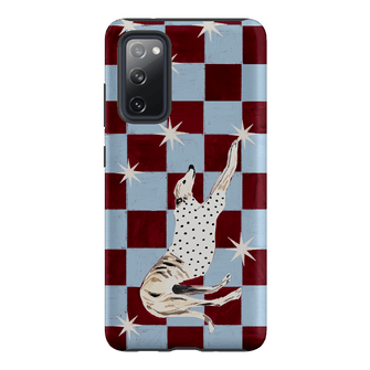 Check Greyhound Blue Printed Phone Cases Samsung Galaxy S20 FE / Armoured by Lisa Hu - The Dairy