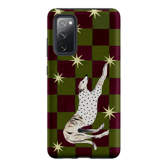 Check Greyhound Green Printed Phone Cases Samsung Galaxy S20 FE / Armoured by Lisa Hu - The Dairy