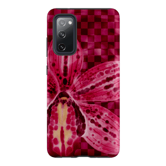 Check Orchid Printed Phone Cases Samsung Galaxy S20 FE / Armoured by Sally Hungerford - The Dairy