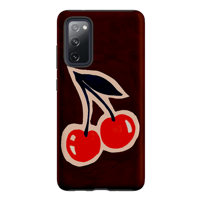 Cherries Printed Phone Cases Samsung Galaxy S20 FE / Armoured by Studio Bon - The Dairy