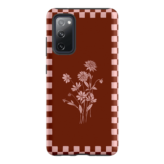 Dahlia Check Printed Phone Cases Samsung Galaxy S20 FE / Armoured by Typoflora - The Dairy