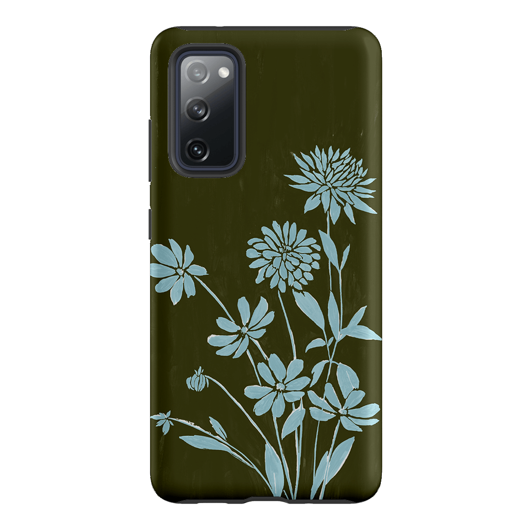 Dahlia Khaki Printed Phone Cases Samsung Galaxy S20 FE / Armoured by Typoflora - The Dairy