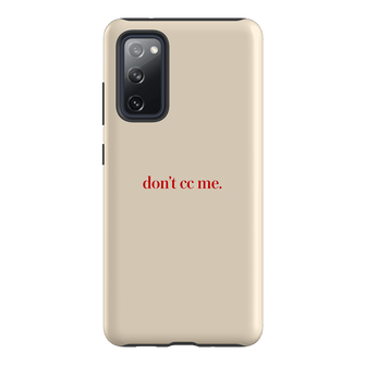 Don't CC Me Red Printed Phone Cases Samsung Galaxy S20 FE / Armoured by The Dairy - The Dairy