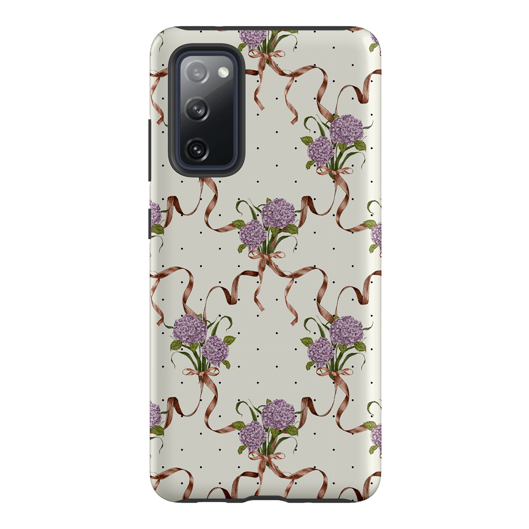Hydrangea Ribbon Printed Phone Cases Samsung Galaxy S20 FE / Armoured by Veronica Tucker - The Dairy