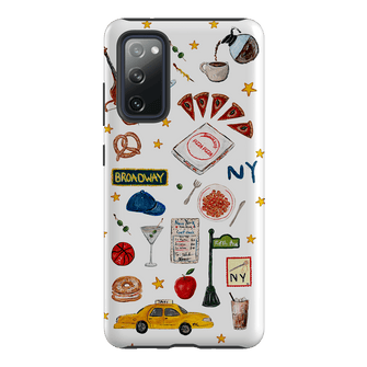 NYC White Printed Phone Cases Samsung Galaxy S20 FE / Armoured by BG. Studio - The Dairy