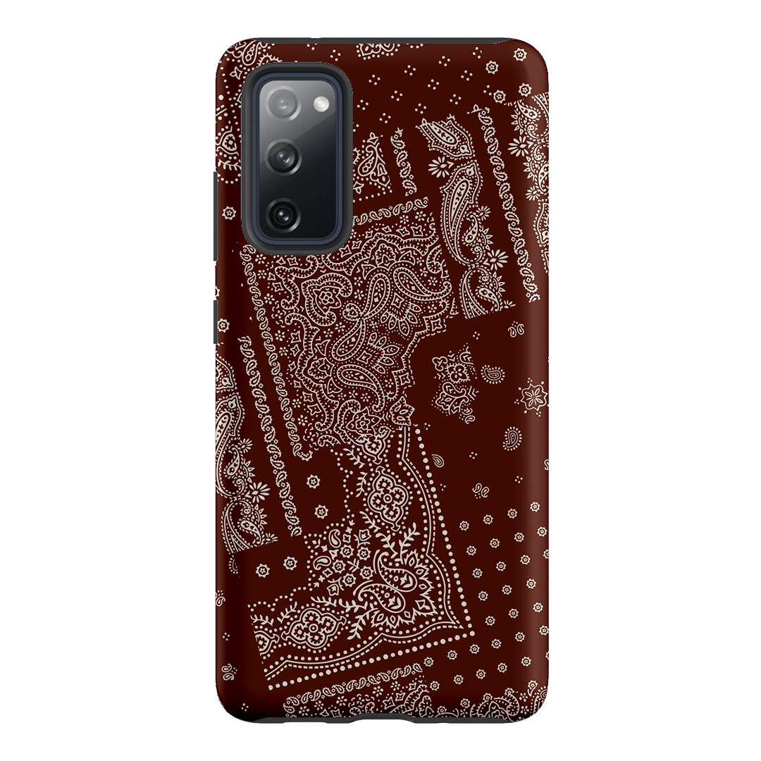 Paisley Cinnamon Printed Phone Cases Samsung Galaxy S20 FE / Armoured by The Dairy - The Dairy
