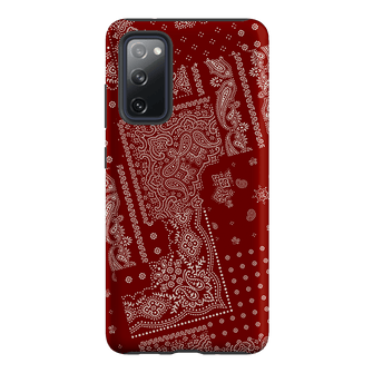 Paisley Crimson Printed Phone Cases Samsung Galaxy S20 FE / Armoured by The Dairy - The Dairy