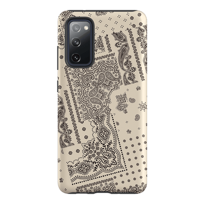 Paisley Ecru Printed Phone Cases Samsung Galaxy S20 FE / Armoured by The Dairy - The Dairy