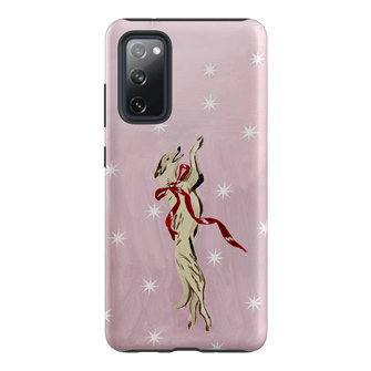 Pink Bow Hound Printed Phone Cases Samsung Galaxy S20 FE / Armoured by Lisa Hu - The Dairy