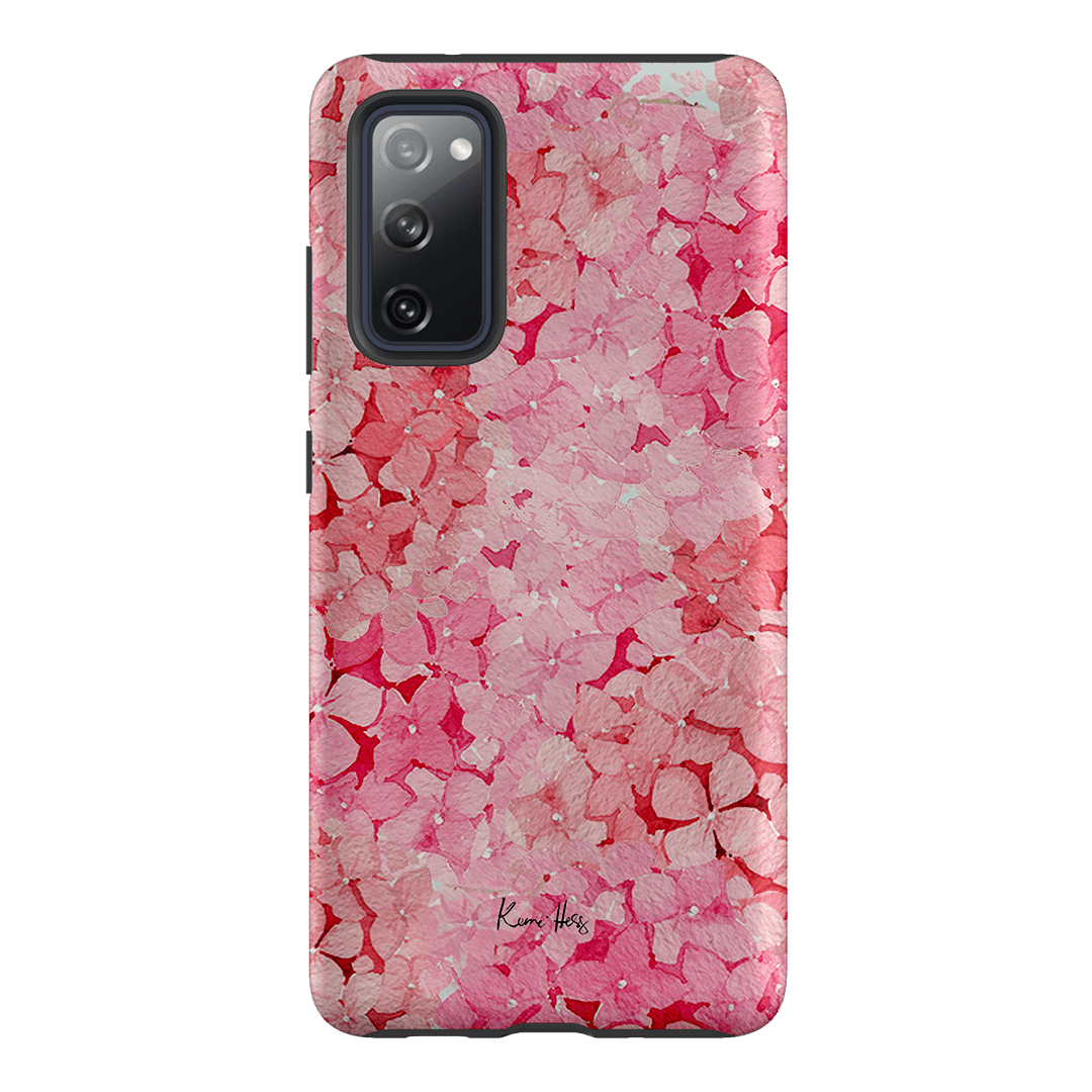 Hydrangea Pink Printed Phone Cases Samsung Galaxy S20 FE / Armoured by Kerrie Hess - The Dairy