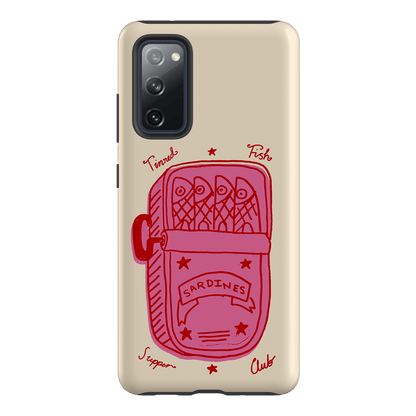 Sardine Social Red Printed Phone Cases Samsung Galaxy S20 FE / Armoured by The Dairy - The Dairy