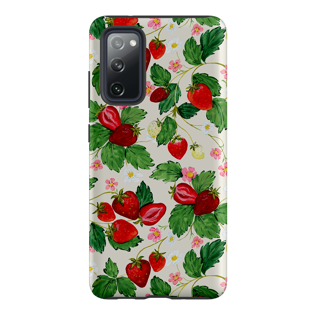 Strawberry Patch Printed Phone Cases Samsung Galaxy S20 FE / Armoured by Ellie Mae - The Dairy