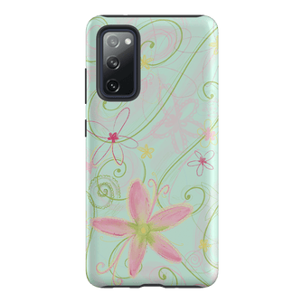 Swirl Blue Printed Phone Cases Samsung Galaxy S20 FE / Armoured by Kayla Carr - The Dairy