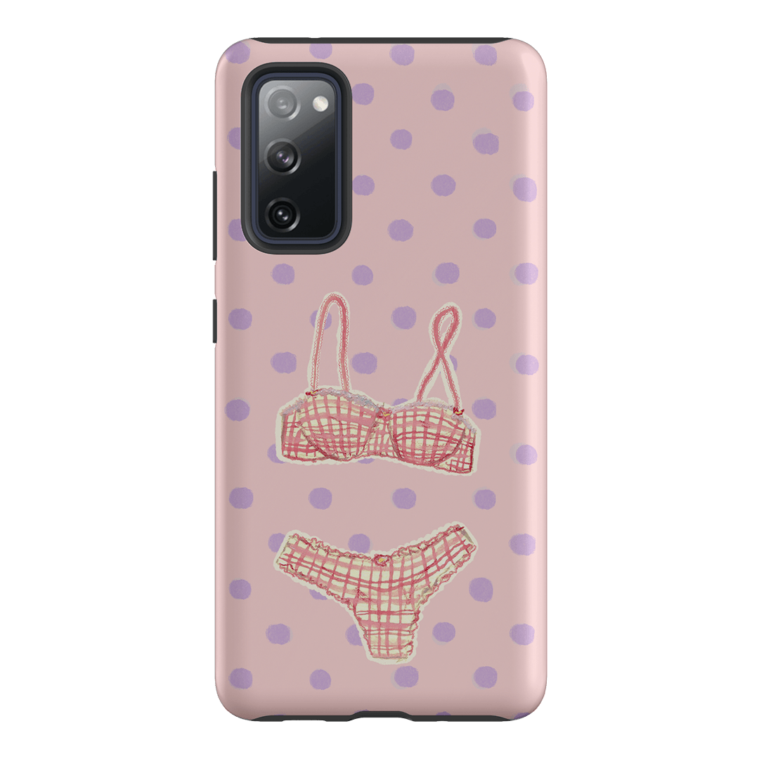 Vintage Gingham Printed Phone Cases Samsung Galaxy S20 FE / Armoured by Kayla Carr - The Dairy