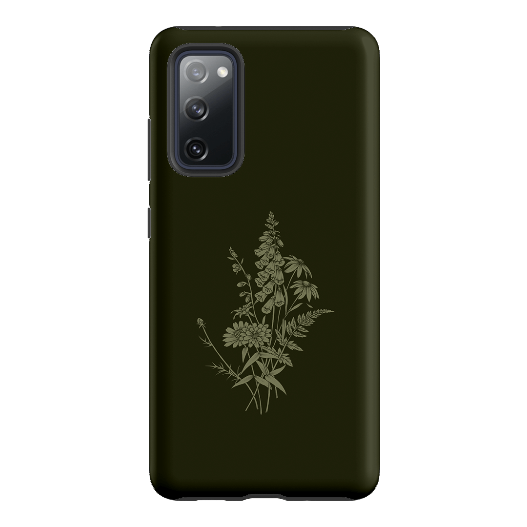 Wildflowers Olive Printed Phone Cases Samsung Galaxy S20 FE / Armoured by Typoflora - The Dairy