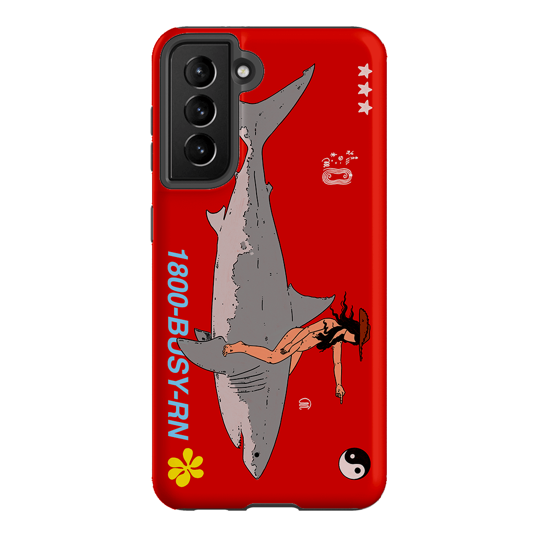 1800-Busy Rn in Red Printed Phone Cases Samsung Galaxy S21 / Armoured by Easty Beasty - The Dairy