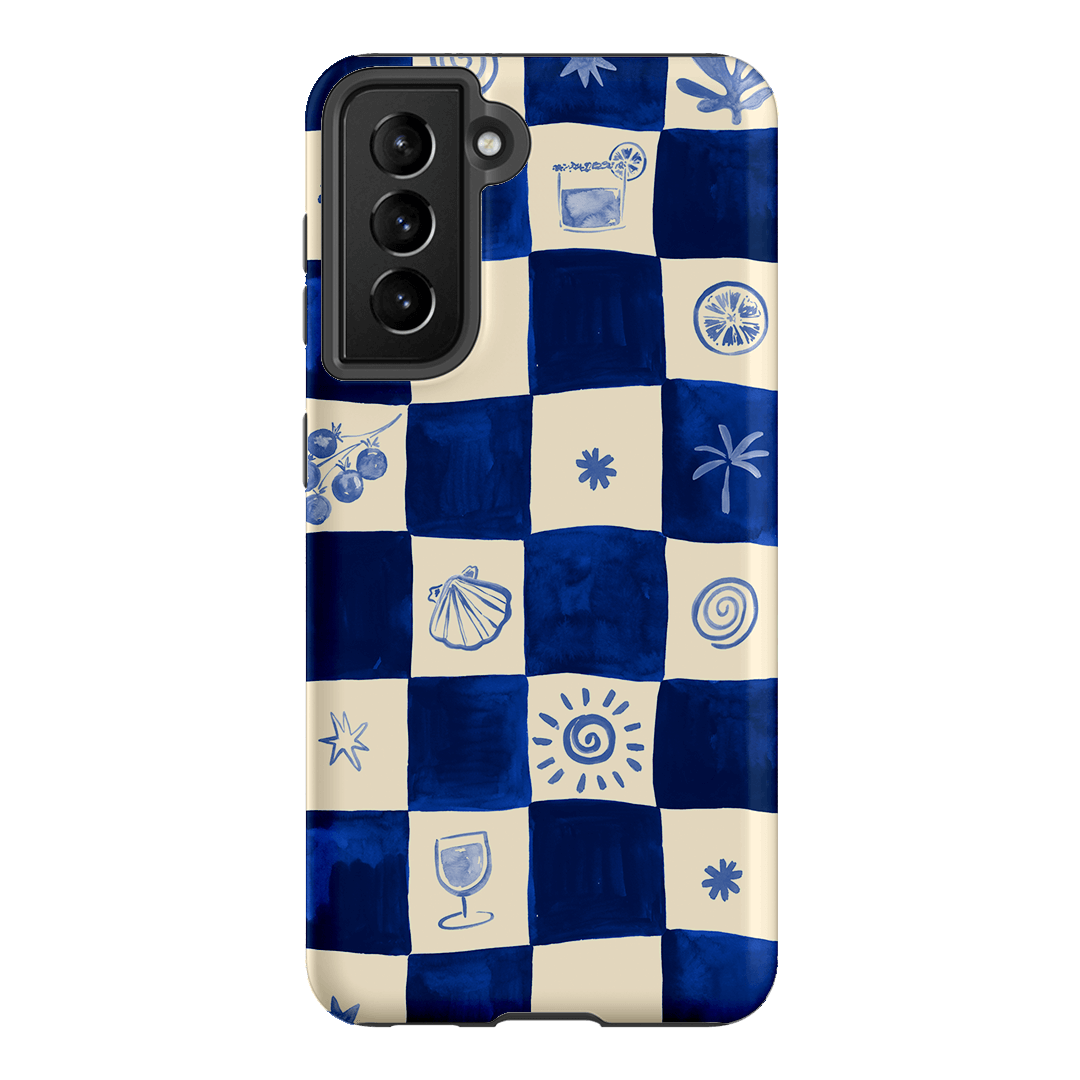 Afternoon Mezze Azure Printed Phone Cases Samsung Galaxy S21 / Armoured by Charlie Taylor - The Dairy