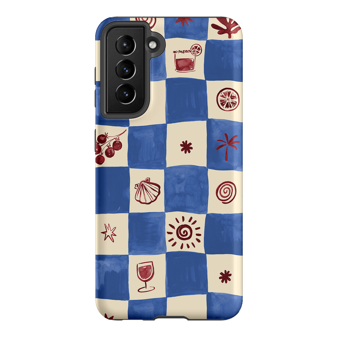 Afternoon Mezze Cornflower Printed Phone Cases Samsung Galaxy S21 / Armoured by Charlie Taylor - The Dairy