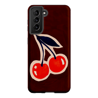 Cherries Printed Phone Cases Samsung Galaxy S21 / Armoured by Studio Bon - The Dairy