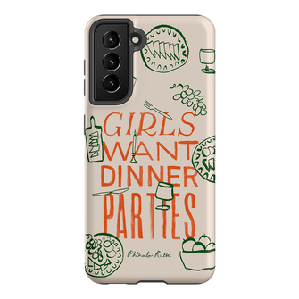 Dinner Parties Printed Phone Cases Samsung Galaxy S21 / Armoured by Phthalo Ruth - The Dairy