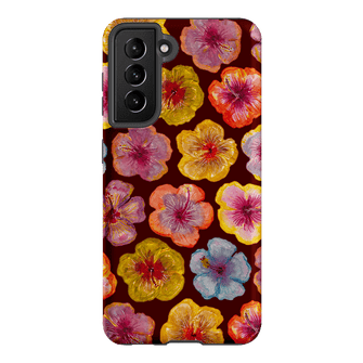 Hibiscus Holiday Rouge Printed Phone Cases Samsung Galaxy S21 / Armoured by BG. Studio - The Dairy
