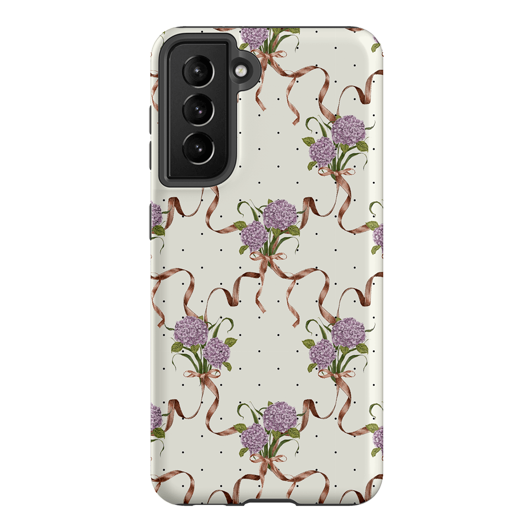 Hydrangea Ribbon Printed Phone Cases Samsung Galaxy S21 / Armoured by Veronica Tucker - The Dairy