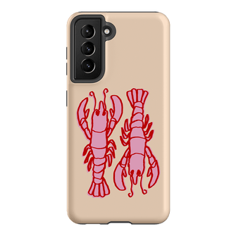 Lobster Love Peach Printed Phone Cases Samsung Galaxy S21 / Armoured by The Dairy - The Dairy