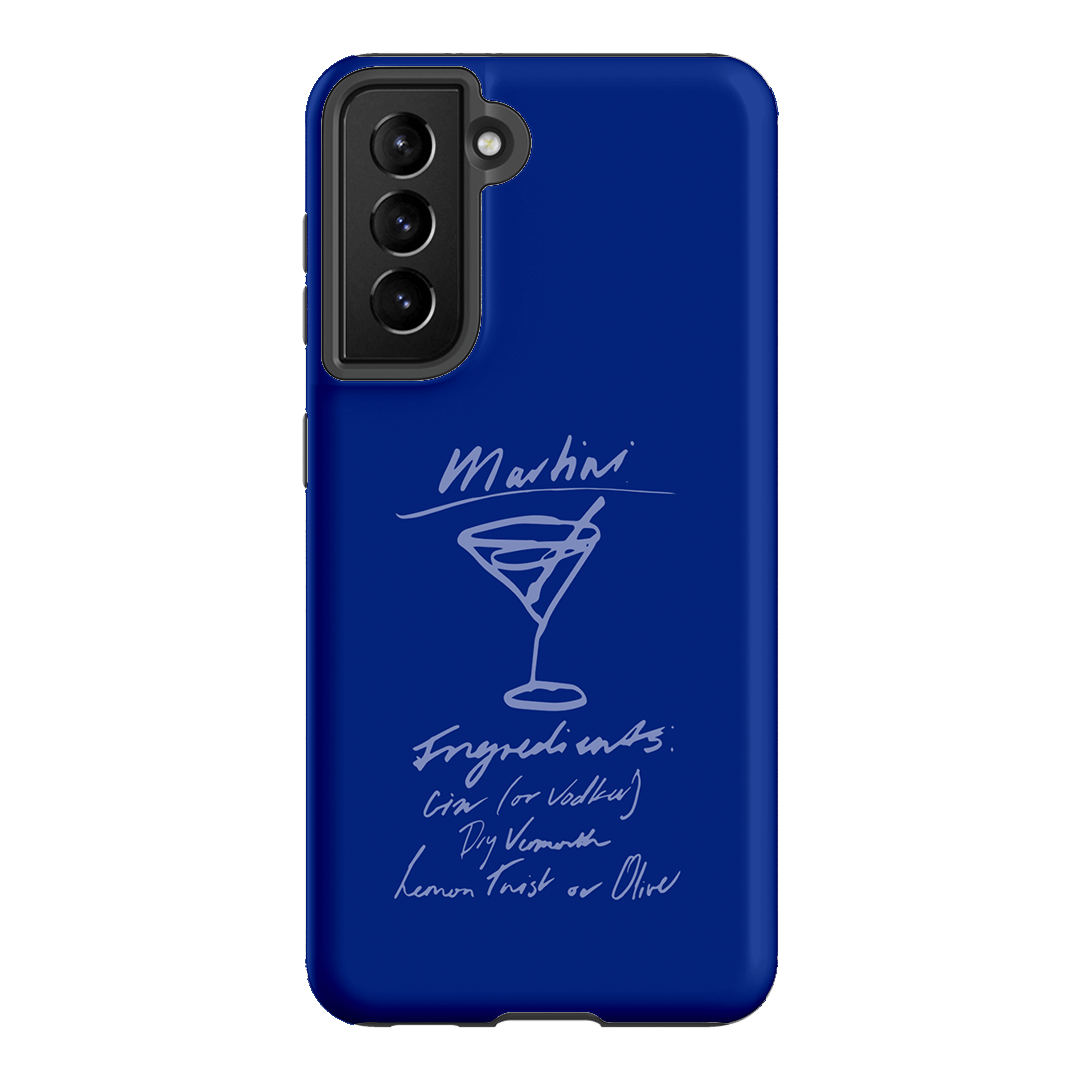 Martini Mood Blue Printed Phone Cases Samsung Galaxy S21 / Armoured by The Dairy - The Dairy