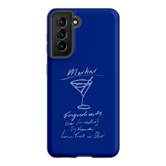 Martini Mood Blue Printed Phone Cases Samsung Galaxy S21 / Armoured by The Dairy - The Dairy