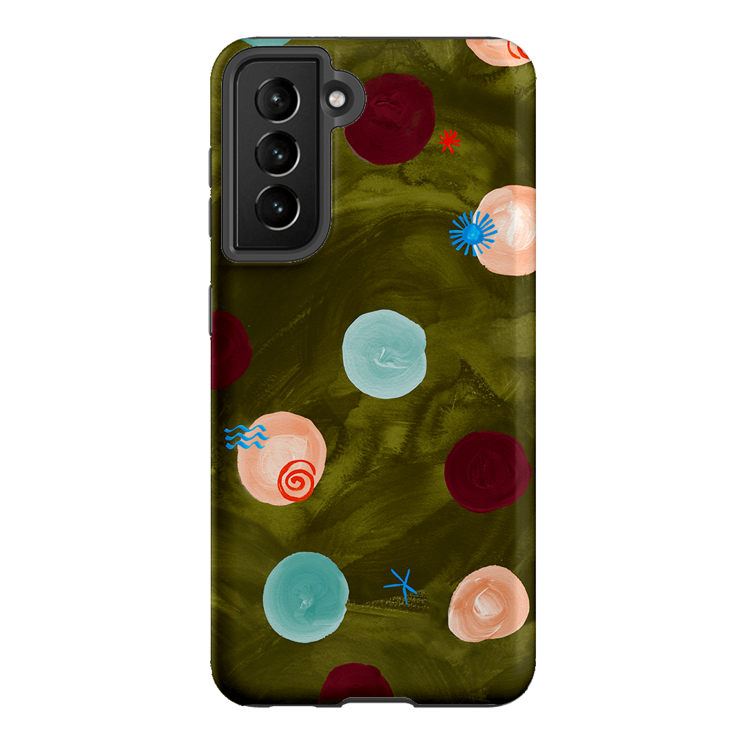 Olive Spot Printed Phone Cases Samsung Galaxy S21 / Armoured by Charlie Taylor - The Dairy