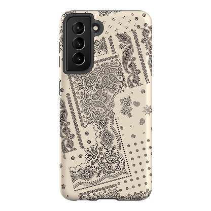Paisley Ecru Printed Phone Cases Samsung Galaxy S21 / Armoured by The Dairy - The Dairy