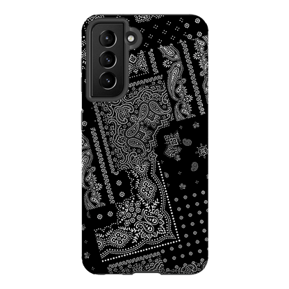 Paisley Noir Printed Phone Cases Samsung Galaxy S21 / Armoured by The Dairy - The Dairy