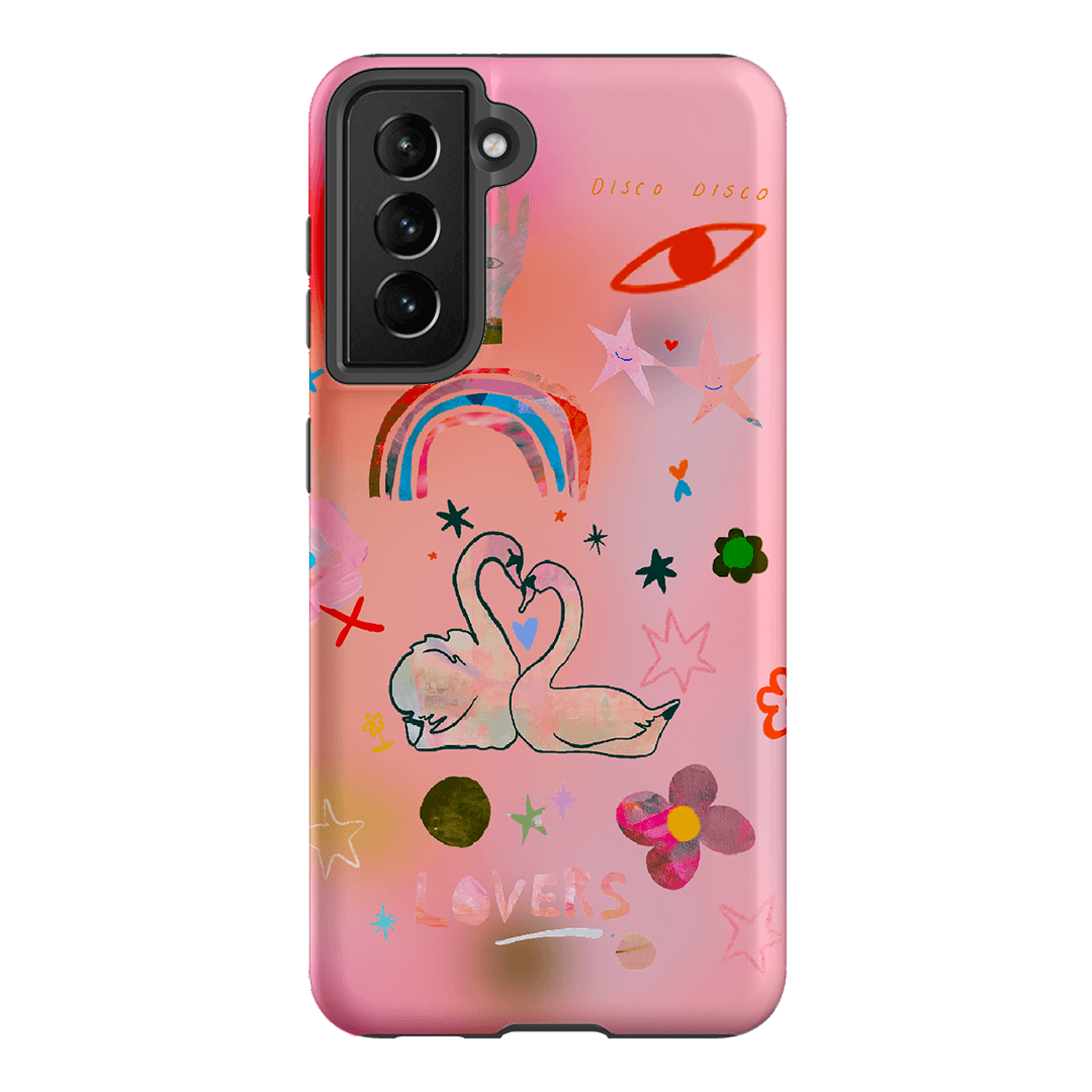 Pink Swan Printed Phone Cases Samsung Galaxy S21 / Armoured by Kate Eliza - The Dairy