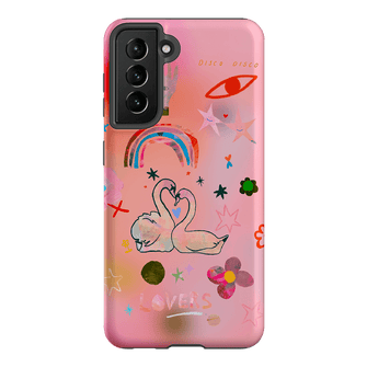Pink Swan Printed Phone Cases Samsung Galaxy S21 / Armoured by Kate Eliza - The Dairy