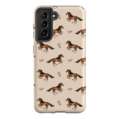 Running Horse Printed Phone Cases Samsung Galaxy S21 / Armoured by Kasiags Art - The Dairy