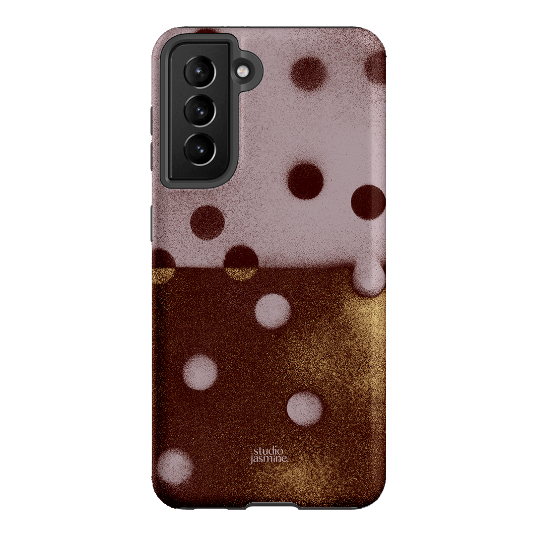 Rust Polka Dot Printed Phone Cases Samsung Galaxy S21 / Armoured by Jasmine Dowling - The Dairy