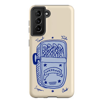 Sardine Social Blue Printed Phone Cases Samsung Galaxy S21 / Armoured by The Dairy - The Dairy