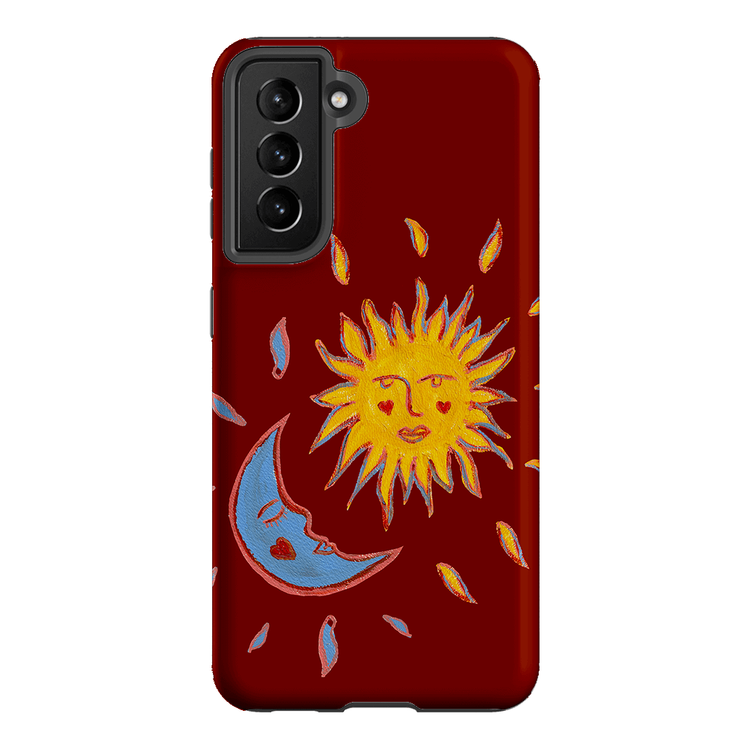 Sun & Moon Red Printed Phone Cases Samsung Galaxy S21 / Armoured by BG. Studio - The Dairy