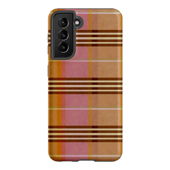 Peachy Plaid Printed Phone Cases Samsung Galaxy S21 / Armoured by Fenton & Fenton - The Dairy