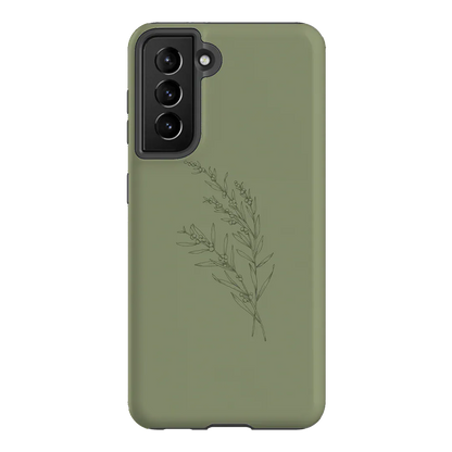 Khaki Wattle Printed Phone Cases Samsung Galaxy S21 / Armoured by Typoflora - The Dairy