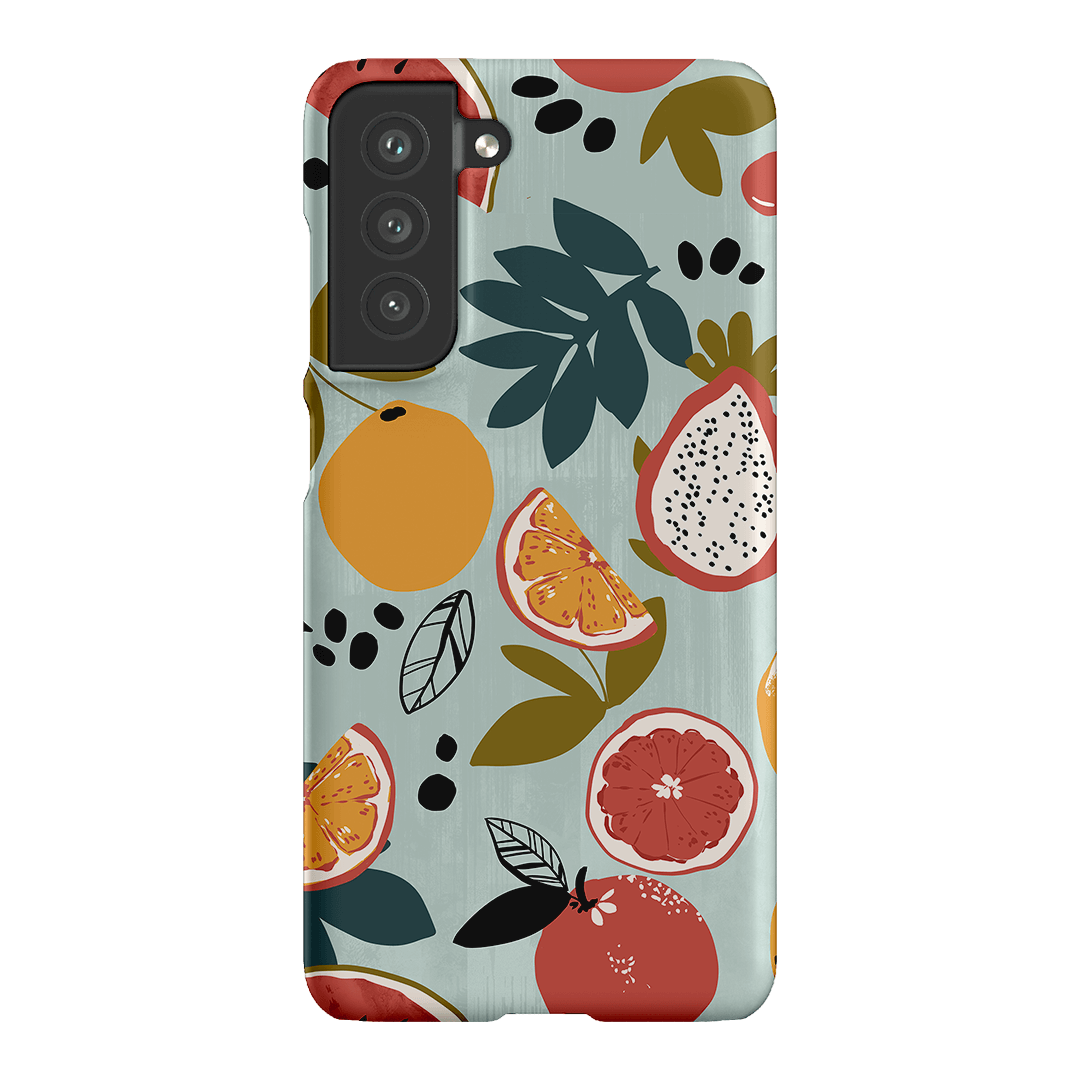 Fruit Market Printed Phone Cases Samsung Galaxy S21 FE / Snap by Charlie Taylor - The Dairy